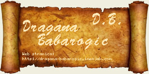 Dragana Babarogić vizit kartica